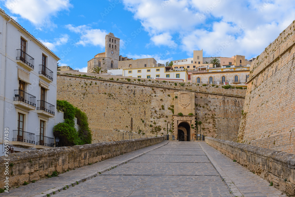 Portal de Ses Taules, the main entrance to Dalt Vila, Ibiza, Spain