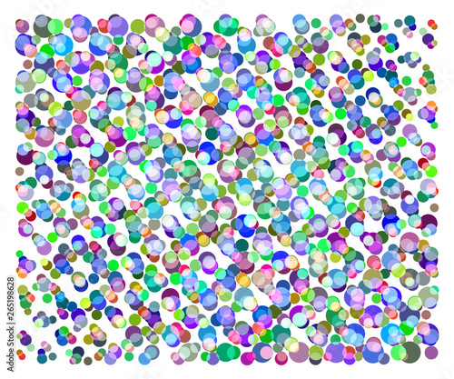 Bright background of colorful circles. Vector illustration