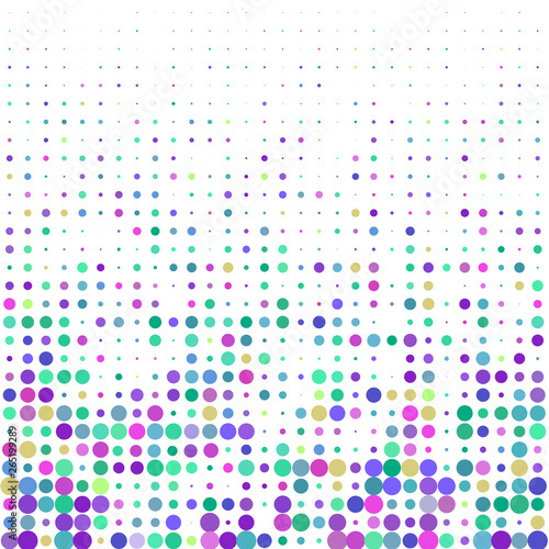 White background with multicolored circles 