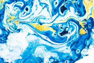 Fotobehang Kristal Abstracte textuur van verf en olie  © Max