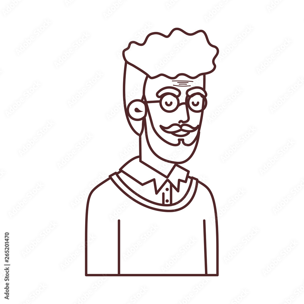 cute grandfather avatar character cute grandfather avatar character