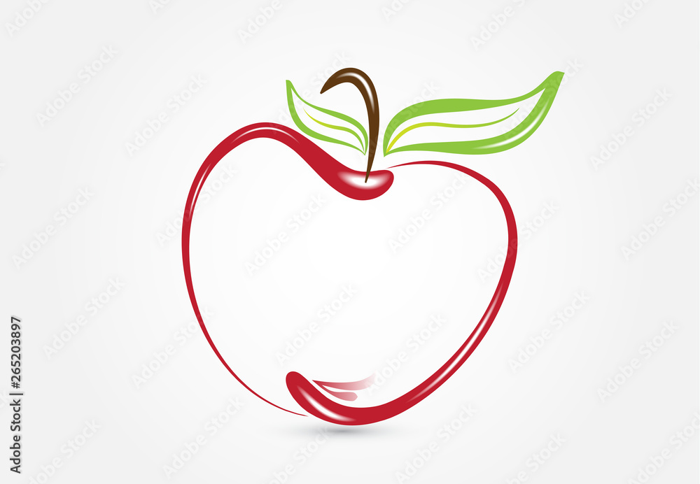 Apple silhouette logo