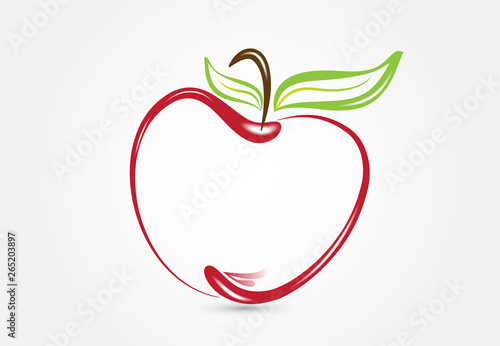 Apple silhouette logo