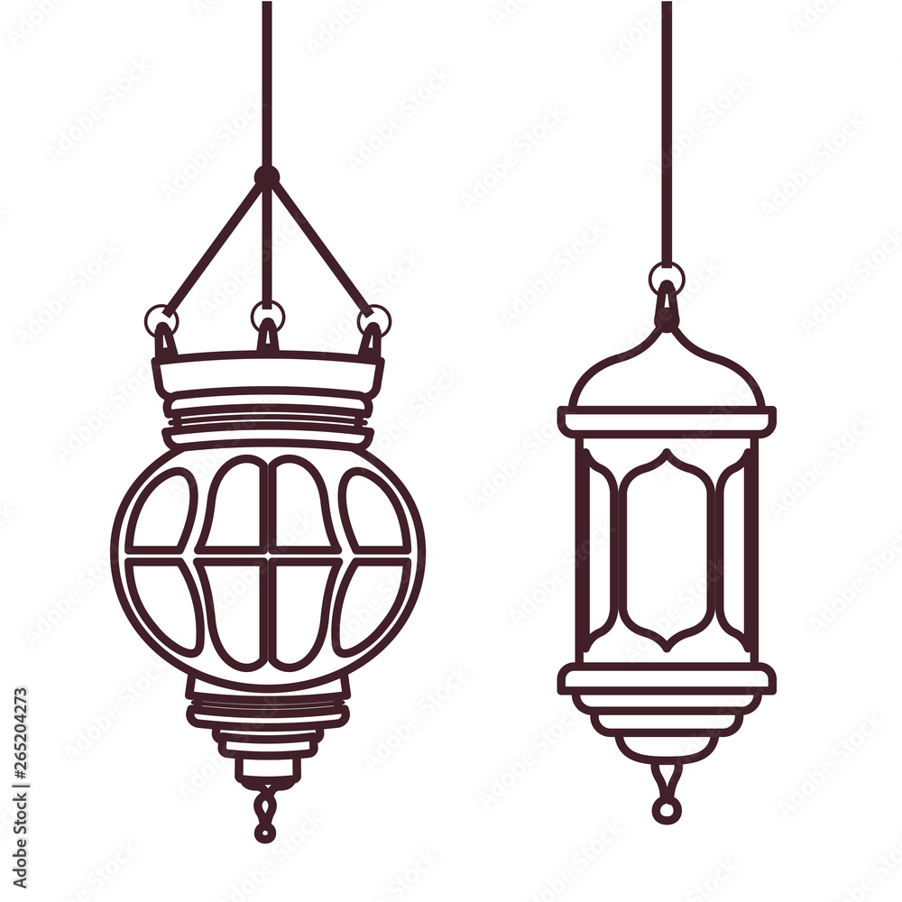ramadan kareem lantern hanging icon ramadan kareem lantern hanging icon