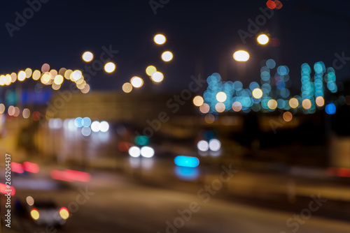 Blurred of Traffic routes aimed at industrial estates,Transportation route,industrial and Transportation concept