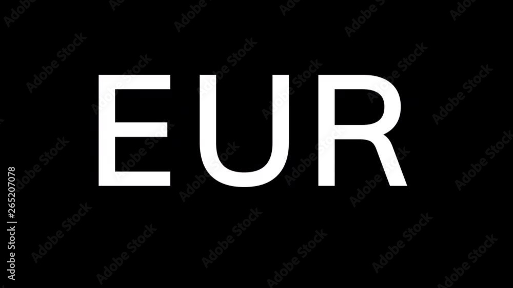 From the Glitch effect arises ISO code currency EUR. Then the TV turns off. Alpha channel Premultiplied - Matted with color black From the Glitch effect arises ISO code currency EUR. Then the TV turns off. Alpha channel Premultiplied - Matted with color black