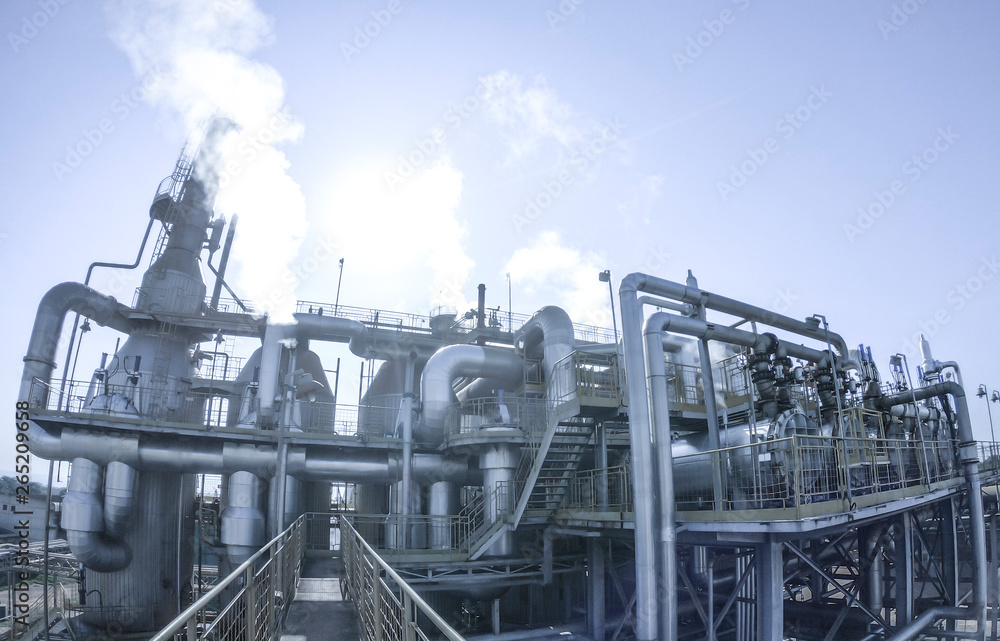 Fototapeta premium sugar factory industry line production cane process