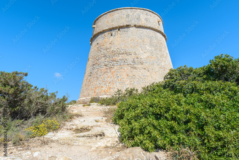 Sa Sal Rossa tower, Ibiza island, Spain