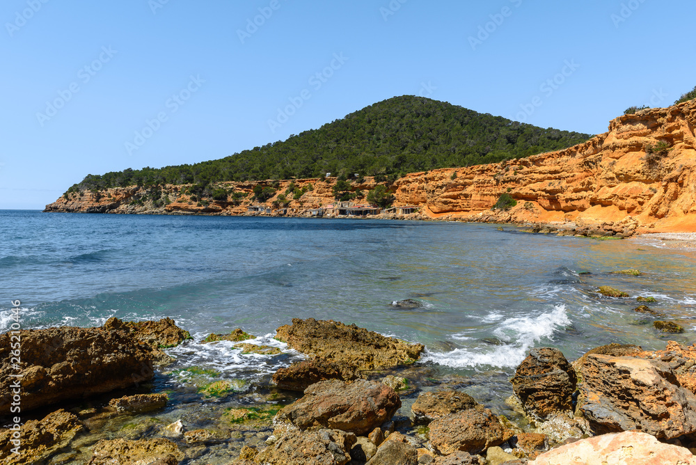 Fototapeta premium Sa Caleta beach, Ibiza, Spain