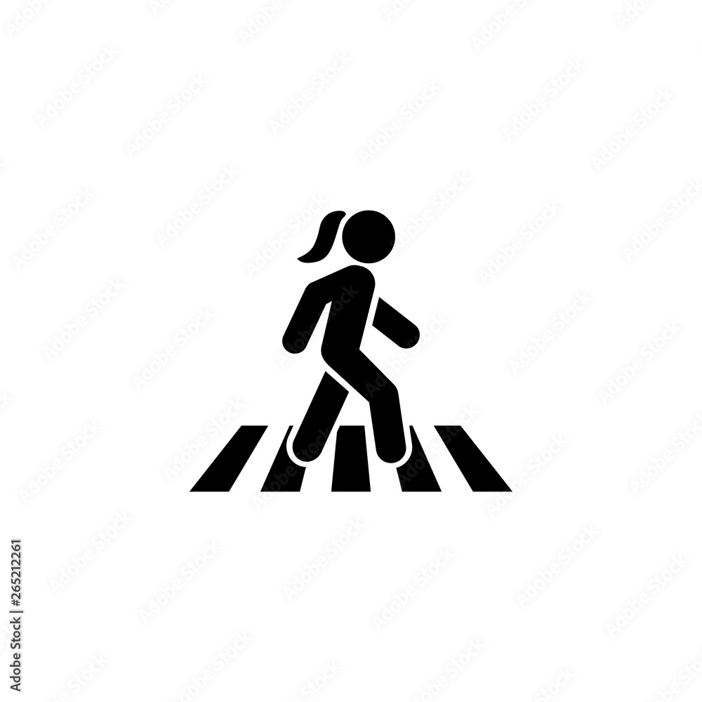 Fototapeta premium Walk icon symbol logo vector template