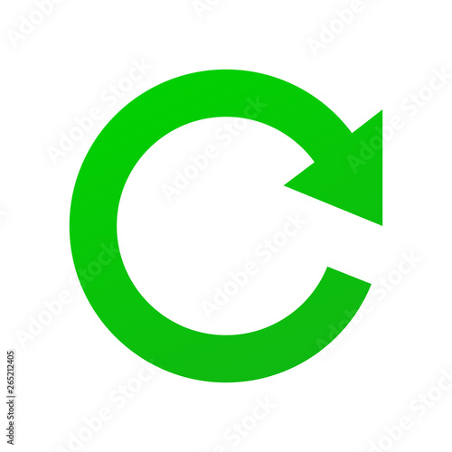 Green vector Sign of Refres...