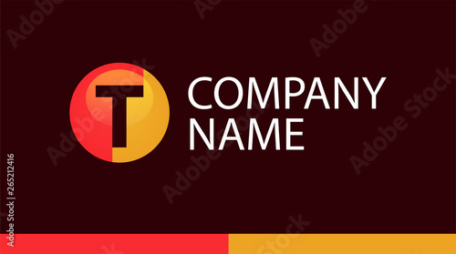 Logotype template with Lett...