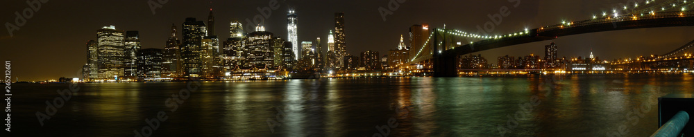 skyline new york city at night