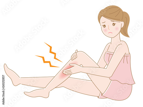 足　肌荒れ　赤み　女性