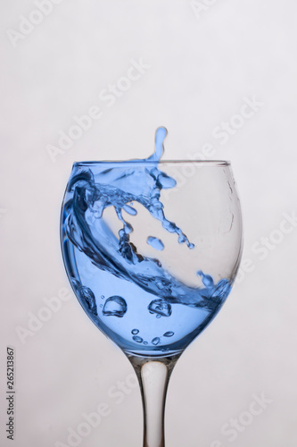 Liquid in a glass