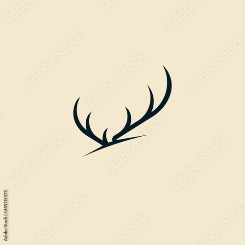 Abstract animal Alaska Elk and horn modern logo design inspiration custom logo design