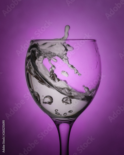 Water in a glass