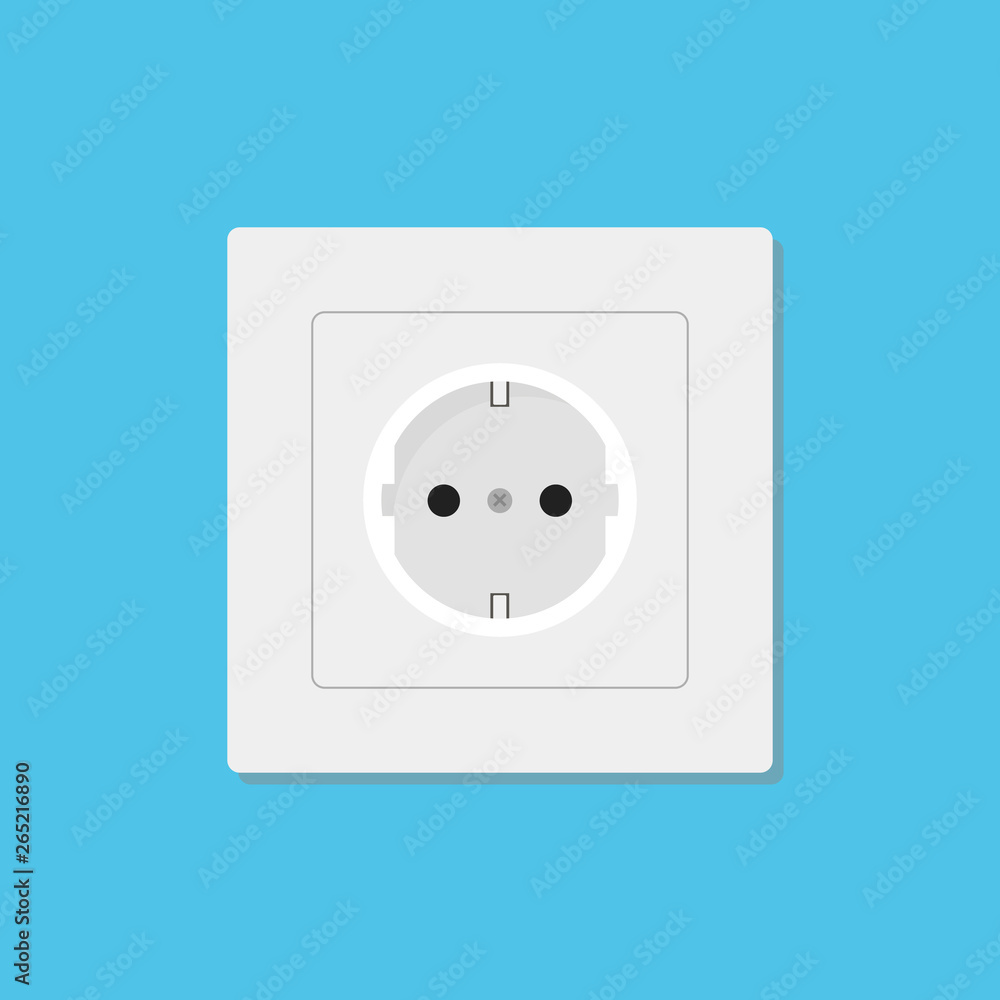 Socket icon flat style Socket icon flat style