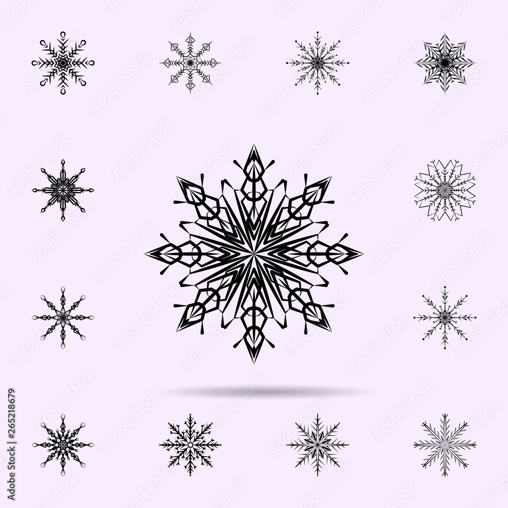 Snowflake icon. Universal set of Snowflake for website design and development, app development Snowflake icon. Universal set of Snowflake for website design and development, app development