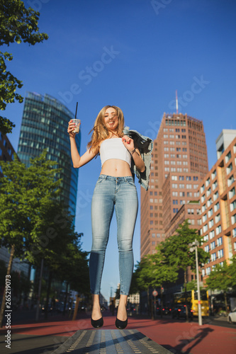 girl around the city time of her live
