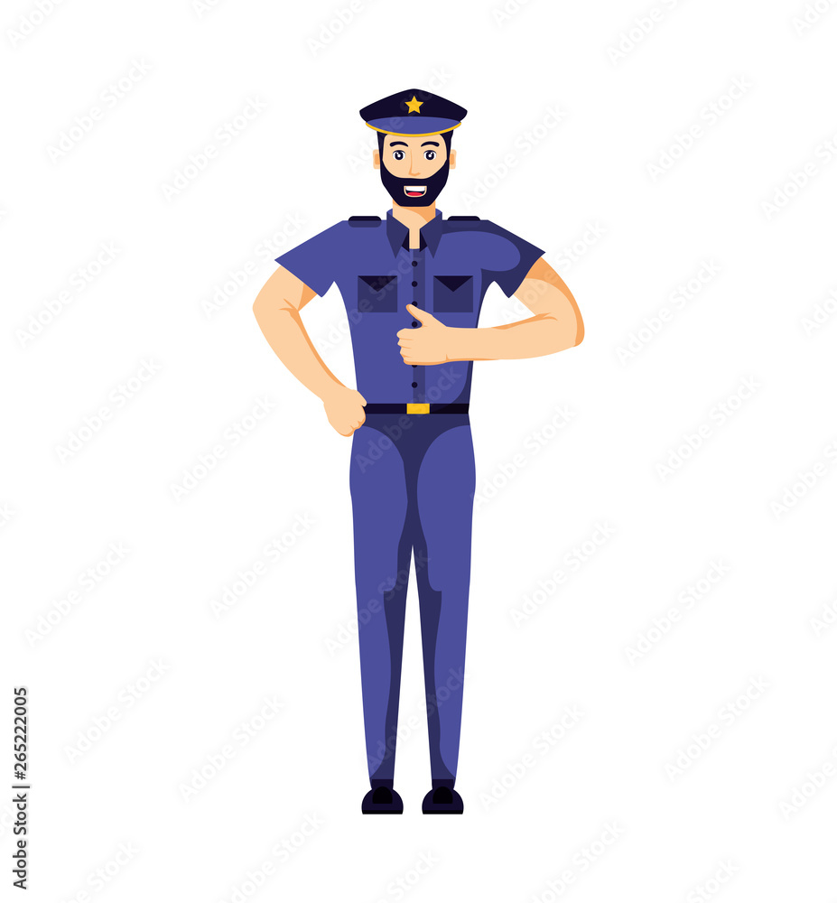 police officer avatar character