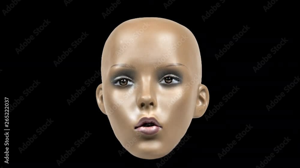 mannequin doll freaky head face glitch technology mannequin doll freaky head face glitch technology