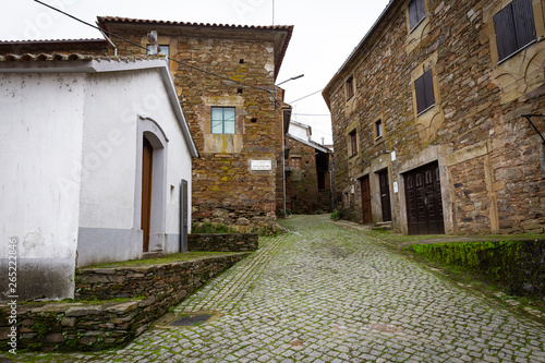 typical architecture in Barroca Schist Village, Fundao, Portugal photo