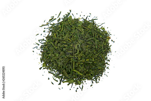 Japan Bancha Arashiyama green tea isolated on white background