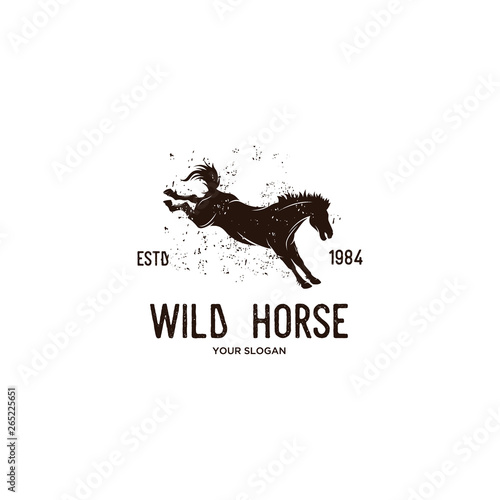 wild horse vintage logo 