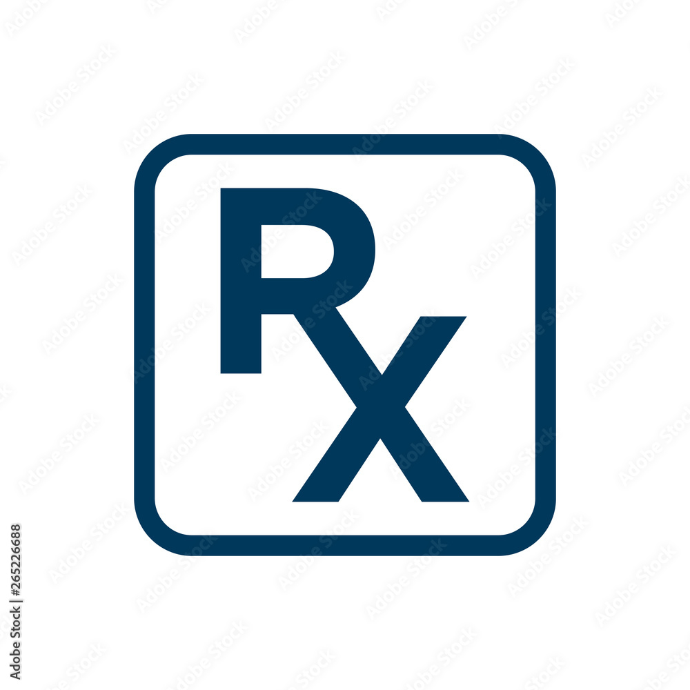 Obraz premium rx madical icon