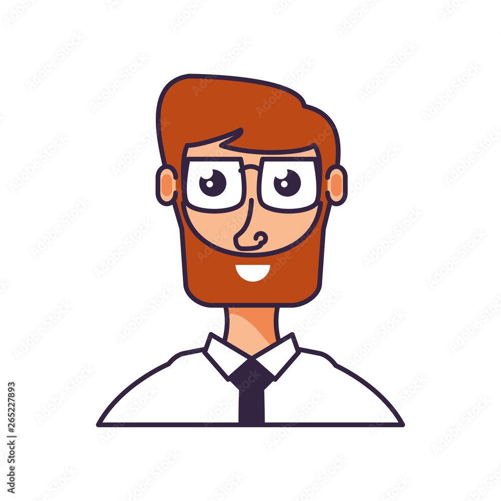 businessman elegant avatar character