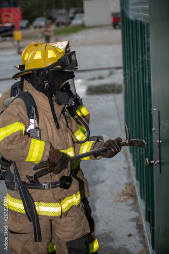 firefighter in action photo