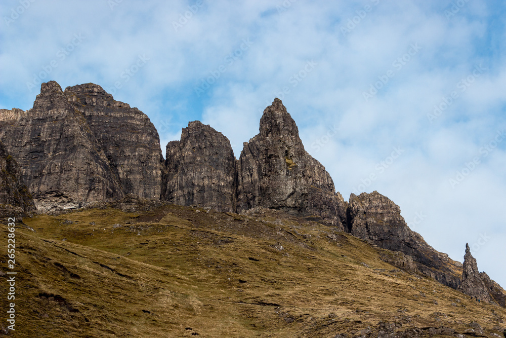 Rock formations on the Isle of Skye