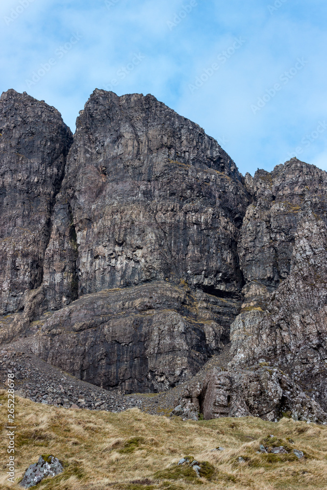 Rock formations on the Isle of Skye