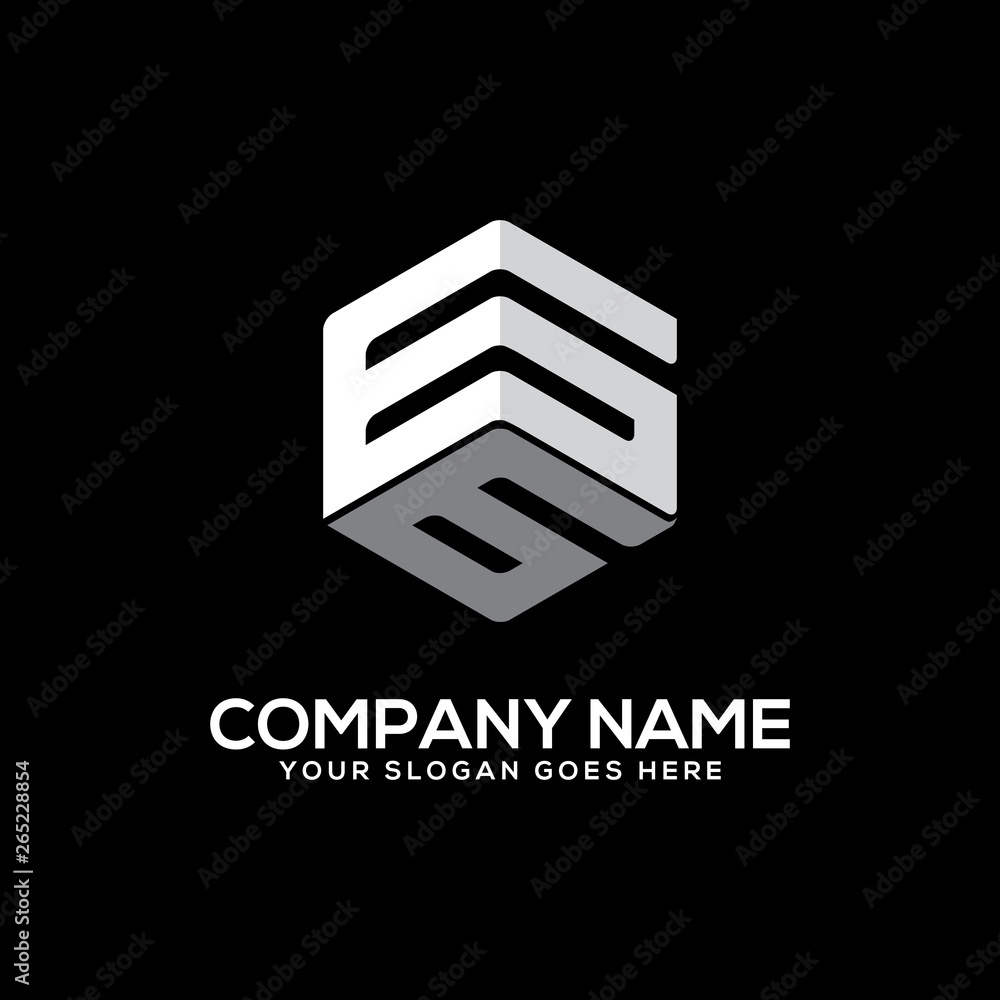 GG initial logo name, hexagon vector letter design GG initial logo name, hexagon vector letter design
