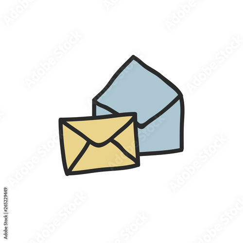 mail doodle icon