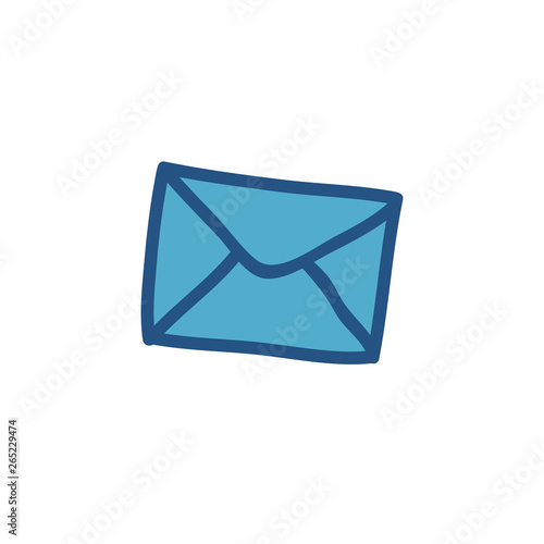 mail doodle icon