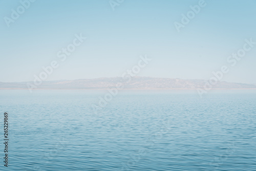 The Salton Sea, in Salton Sea Beach, California © jonbilous