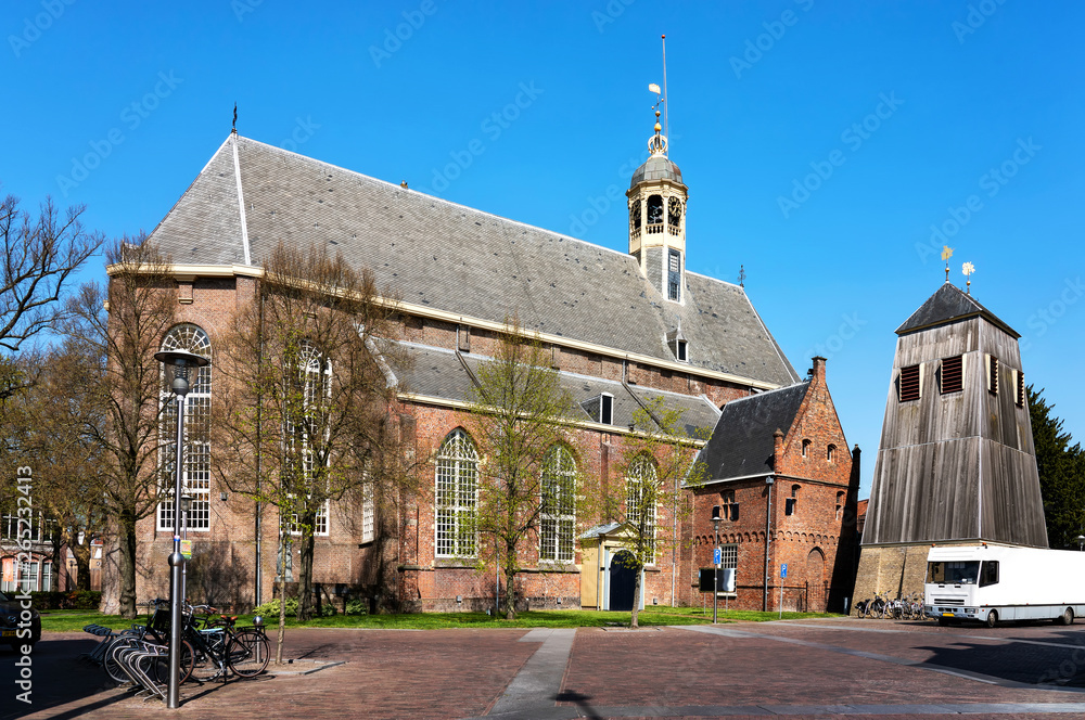 Martini church with separate belfry in Sneek, Netherlands Martini church with separate belfry in Sneek, Netherlands