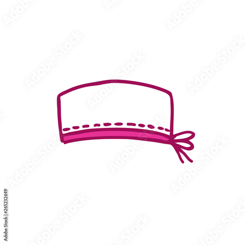 surgical cap doodle icon