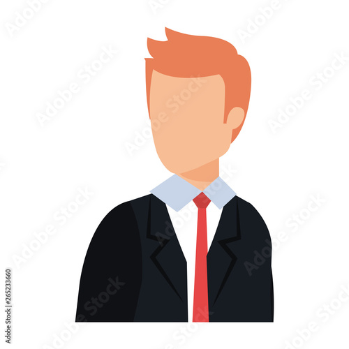 elegant businessman avatar character