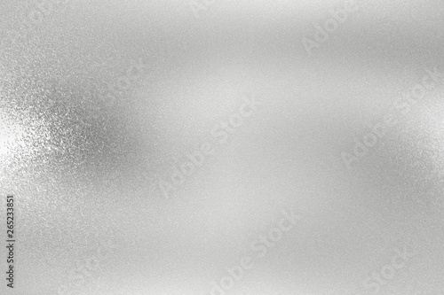 Scratches on silver metal wall, abstract texture background