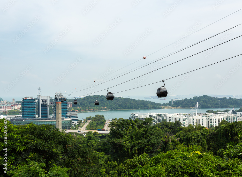 cable car in the Singapore