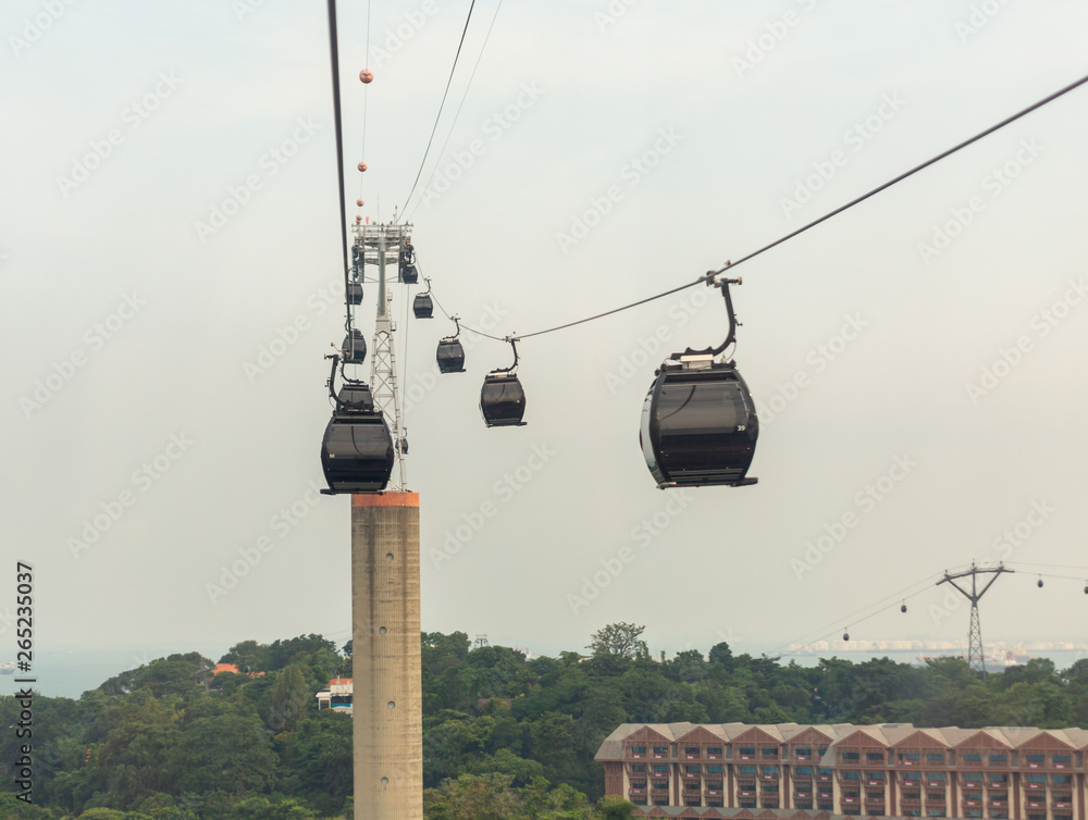 Obraz premium cable car in the Singapore