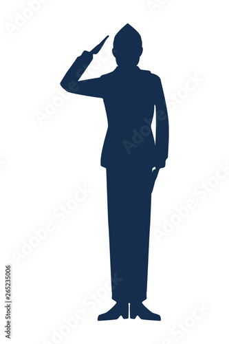military man silhouette icon