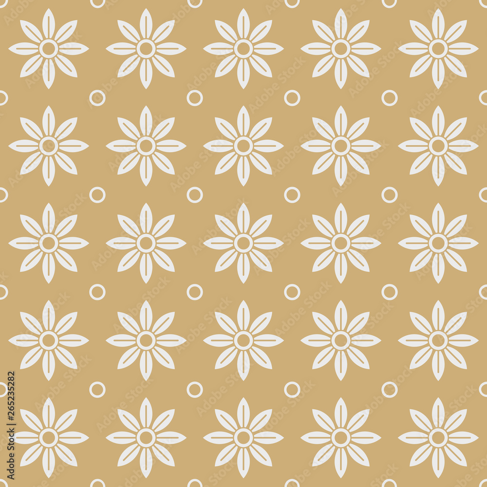 Brown flower geometric background design Brown flower geometric background design