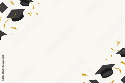 Graduation hats frame
