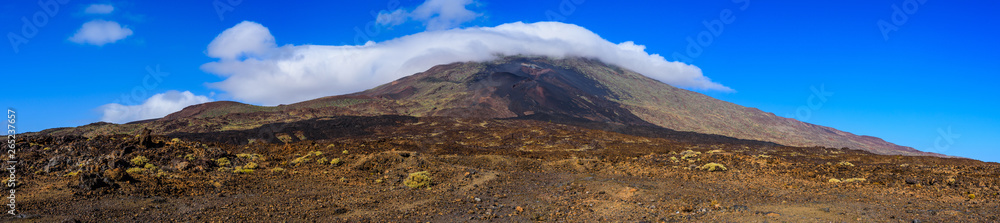 Stunning panorama of the volcano Teide. Tenerife. Canary Islands..Spain
