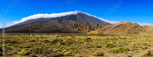 Incredible panorama of the Teide volcano and the rocks Garcia Roques.Canary Islands..Spain © alexanderkonsta