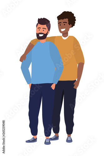 Millennial couple together hanging out